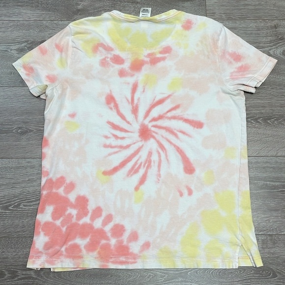 PINK Victoria's Secret Short Sleeve Pocket Campus Tee Tie Dye L - Picture 12 of 12
